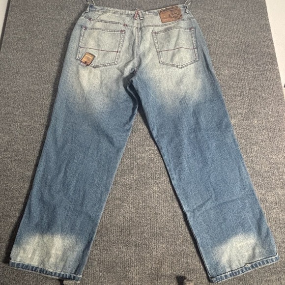 Akademiks Mens Jeans Size 40 Denim Blue RN100964 Straight Fit Relaxed - Picture 2 of 16